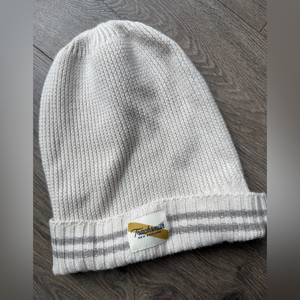 Tracksmith' Cream Beanie